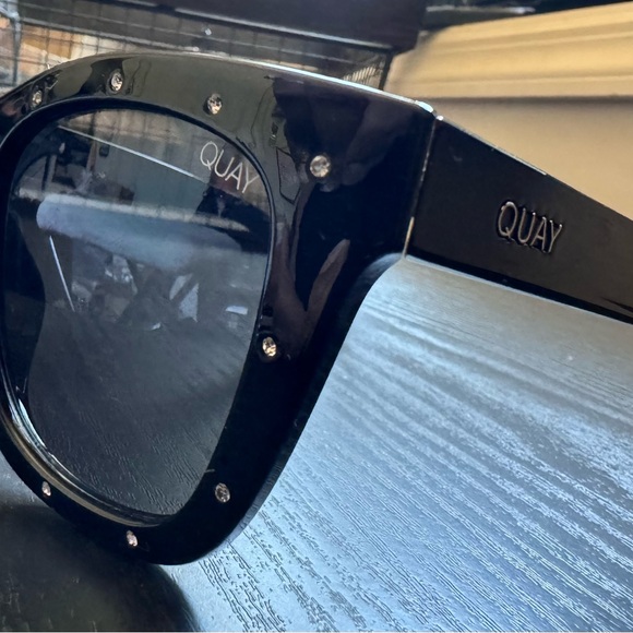 Quay AFTER HOURS RHINESTONE blk/blk •SUPER RARE• Sunglasses - Picture 15 of 16